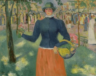 Study of a Flower Seller, 1903 by Kazimir Severinovich Malevich